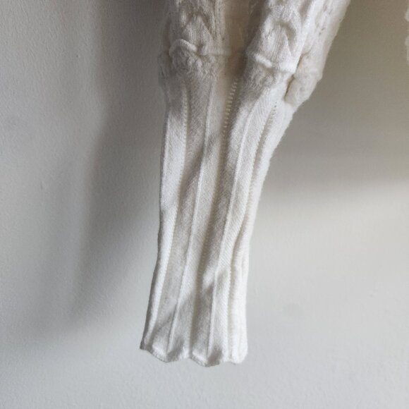 Sézane Ivory White Ronnie Openwork Knit Sweater – Sz S - Picture 7 of 14